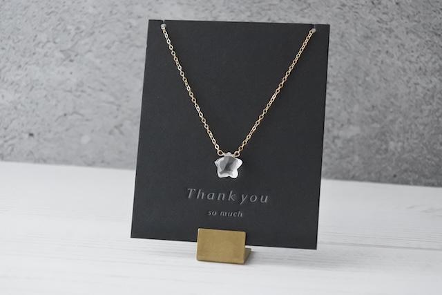14kgf My Star ネックレス｜38cm〜42cm調節可能｜４月誕生石 ◇Crystal Quartz◇1枚目の画像